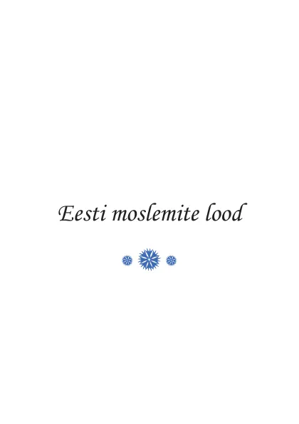 Eesti moslemite lood