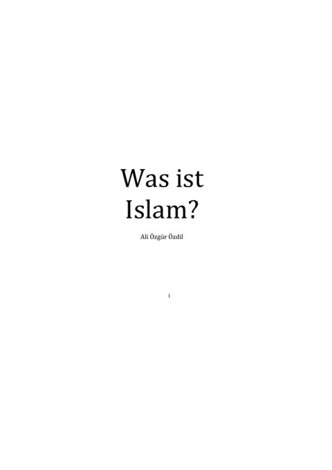 Was ist Islam?
